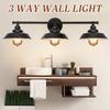 3 Light Wall Sconce Fixture Industrial Indoor Wall Lamp Bathroom Vanity Light Vintage Bedside Antique Wall Mount Light
