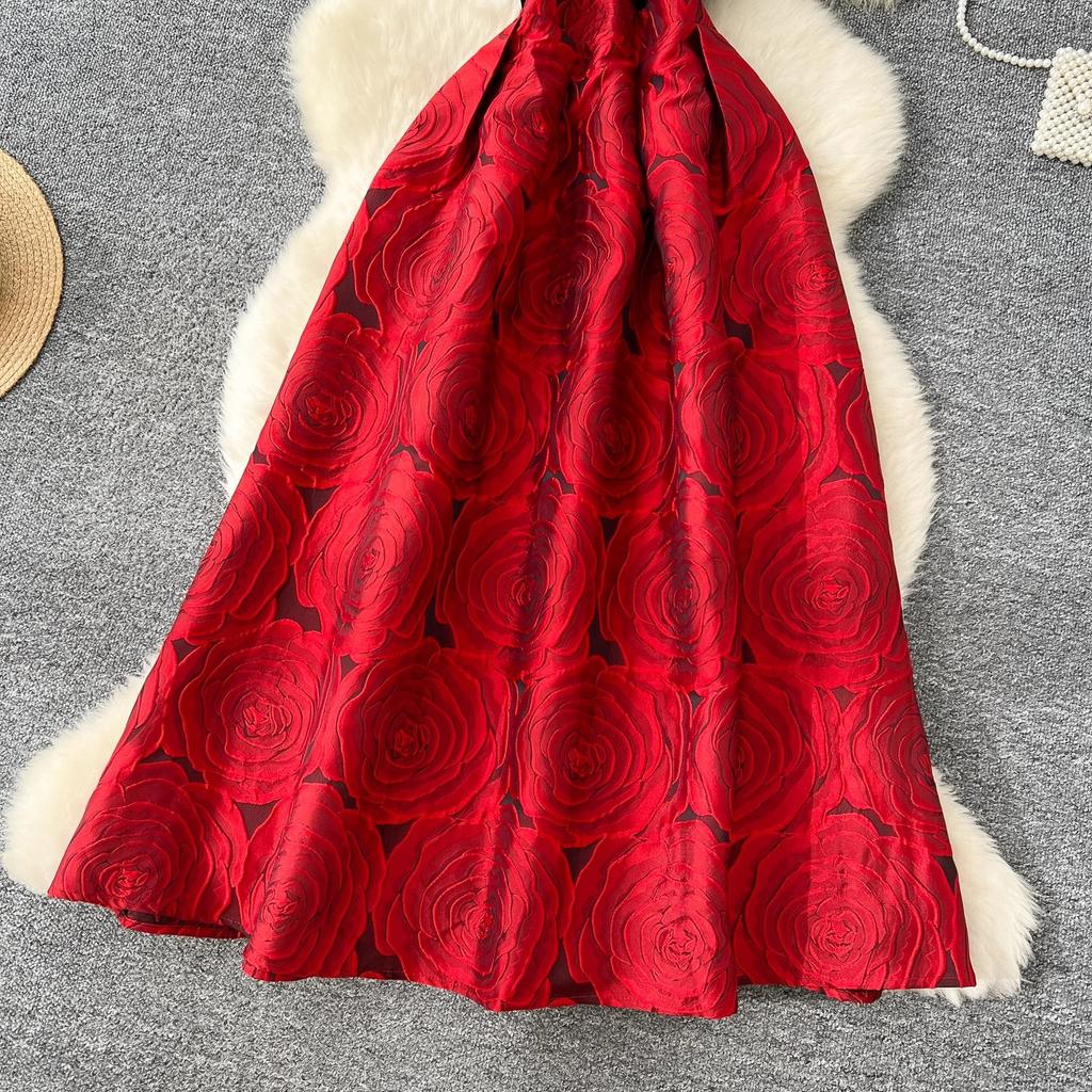 Дизайнерская подиумная новая летняя мода винтажные женские сексуальные жаккардовые платья высокого качества с V-образным вырезом в стиле бохо для отдыха