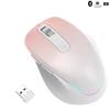 Ergonomic Rechargeable LED Backlit Wireless Silent Mouse 2.4G Dual Mode Plug And Play 1600 DPI Wireless Mouse for Laptop/Desktop