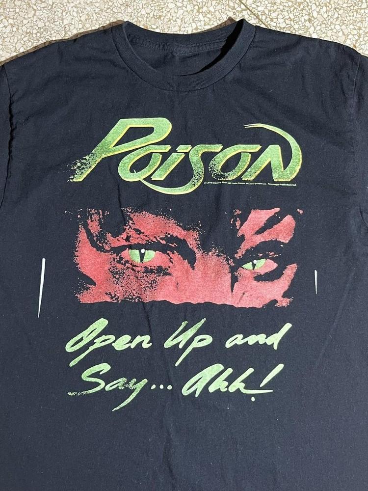 Poison Band Tshirt Poison Graphic Black Unisex Tshirt Reprint S5XL WA0086 Unisex T-Shirt