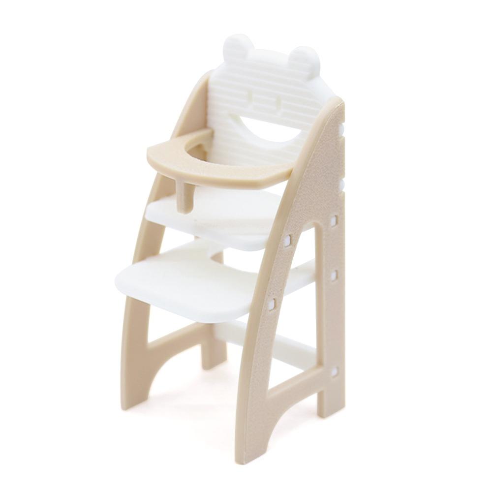 Scene Model Miniature Doll High Chair Multicolor Doll Accessories Miniature Dining Chair  Gift