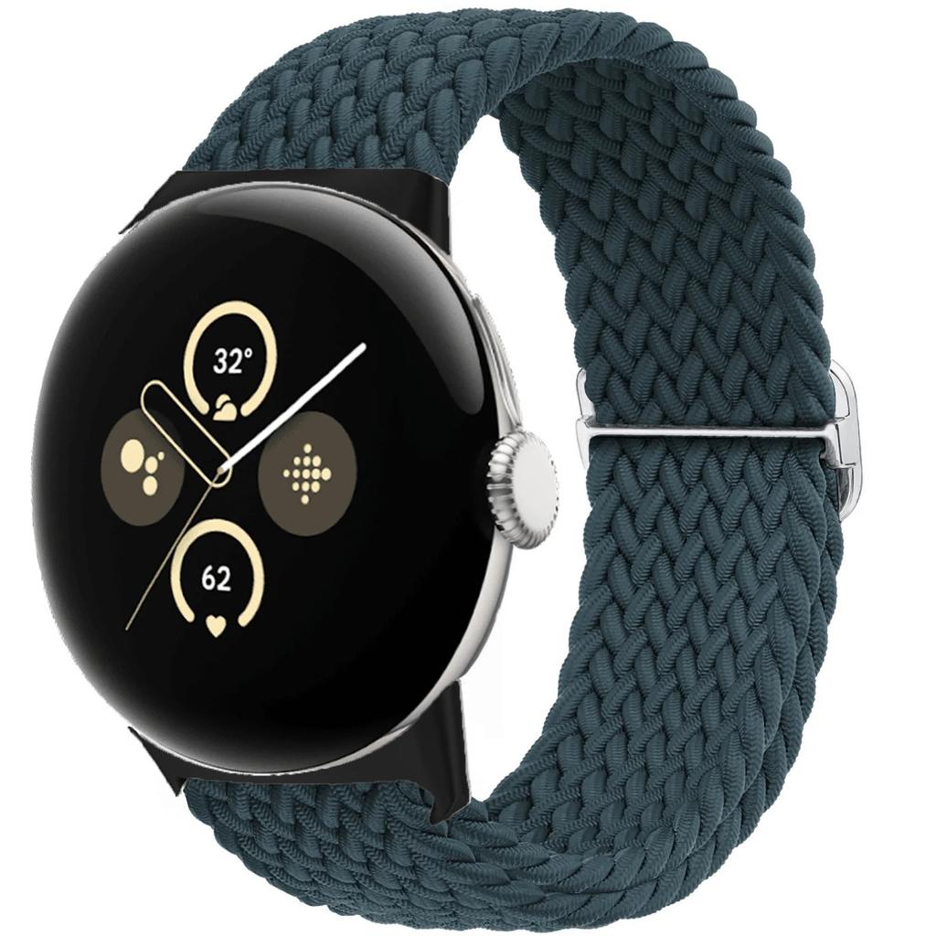 Braided Solo loop for Google pixel 3 4 2 band Accessories Smartwatch Elastic Adjustable Nylon correa bracelet Pixel Watch Strap