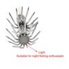 Fishing Tackle Wood Shrimp Lures Plastic Baits Octopus Squid Lure Hooks Umbrella hook Glow in Dark
