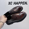 Fashion Men's Loafers Luxury Brand Leather Dress Shoes Breathable Slip-On Solid Formal Casual Shoes Handmade Designer Men Shoes Mocassin