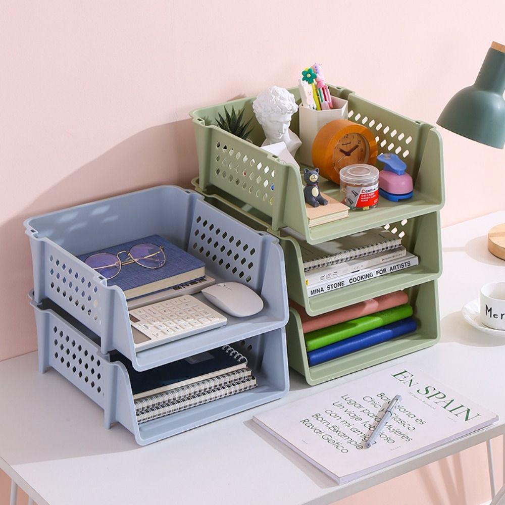 File Organizer A4 File Storage Tray Desktop Organizer Stackable File Rack Fashion Archives