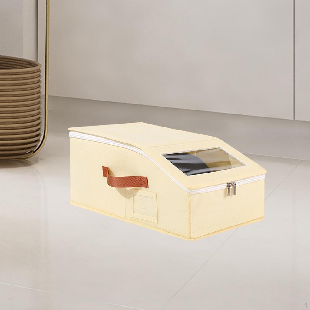 Hat Organizer for Baseball Display Case Container with Clear Window Holder Storage Box