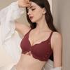 Бесшовный бюстгальтер с мягкой поддержкой, сексуальный бюстгальтер-бабочка с глубоким V-образным вырезом, простой глянцевый кружевной