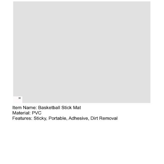 Баскетбольный липкий коврик Баскетбольная тяговая доска с отрывными листами для удаления грязи