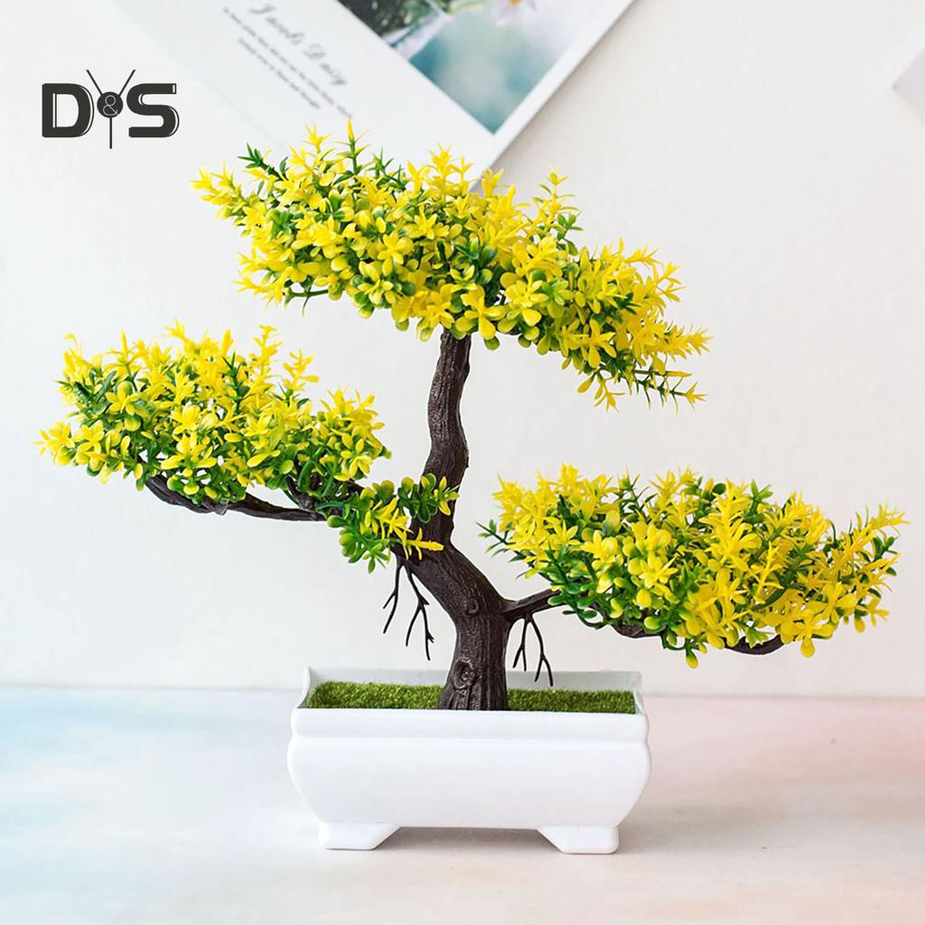 Искусственный бонсай в горшке для декора