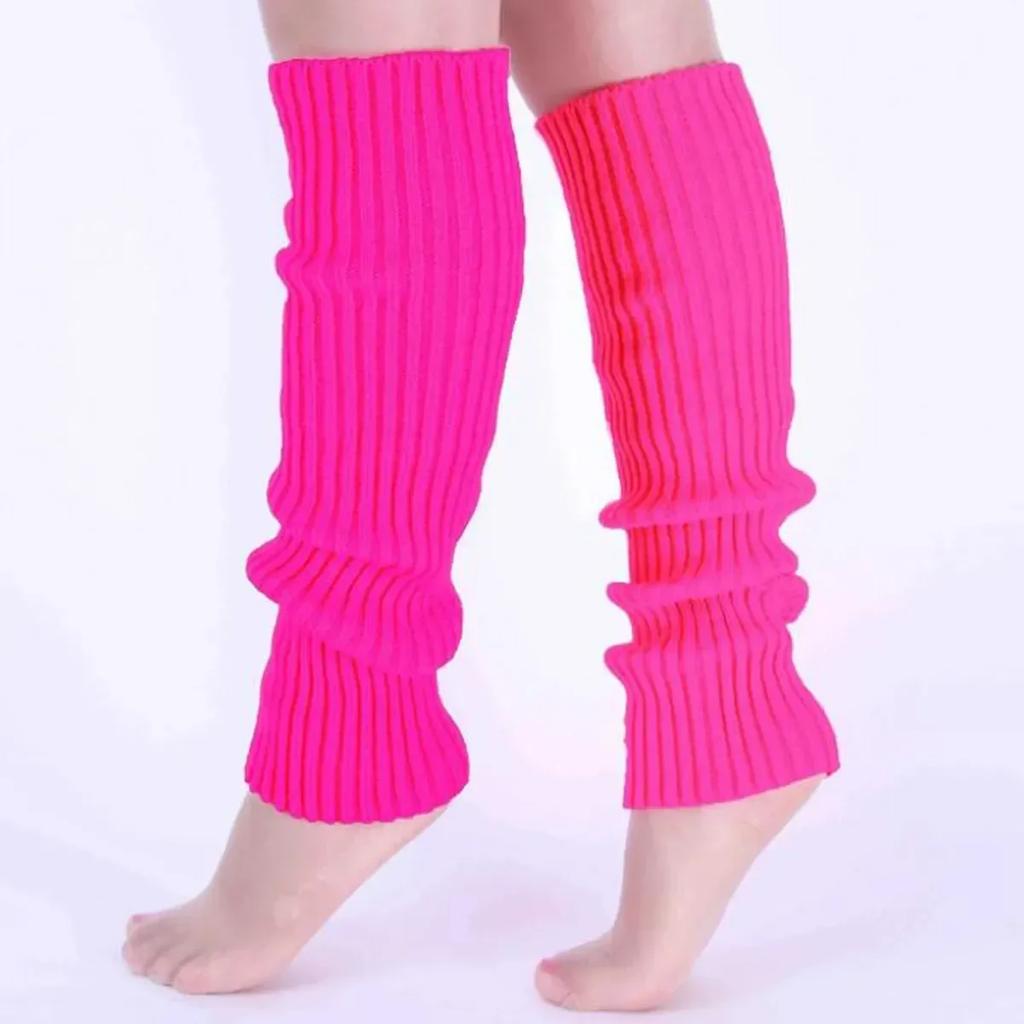 Women's Rib Knit Leg Warmers Knee High Socks Knitted Stockings Warm Comfortable Winter Fashion Legwear Apparel