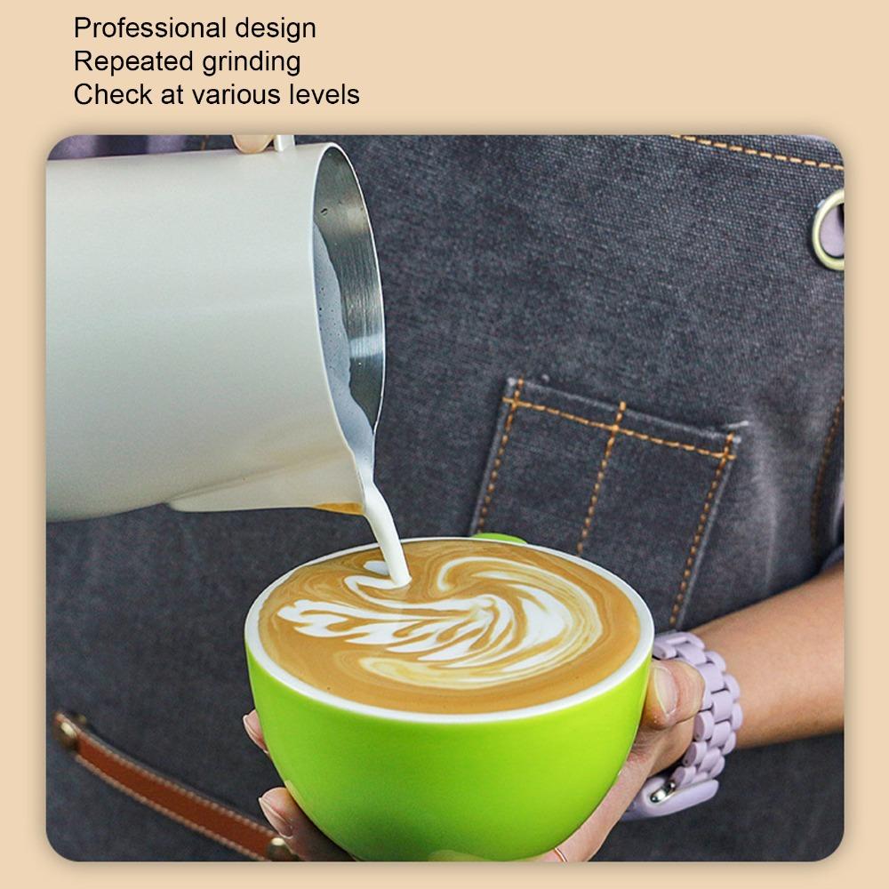 700ml Capacity Steaming Pitcher 24oz Milk Frothing Pitcher Coffee Latte Art Coffee Drinks