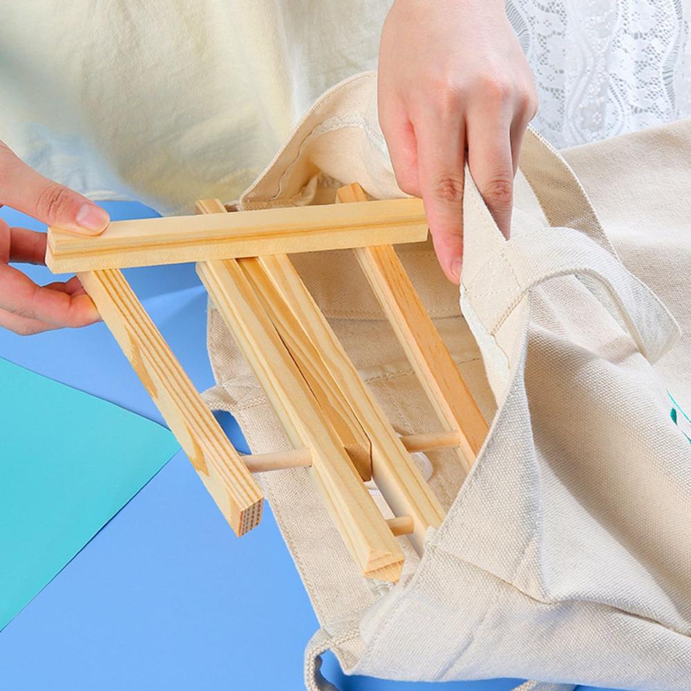 Студенты Дети Настольная Художественное Ремесло Деревянный Художник Живопись Мольберт Стенд Держатель Полки