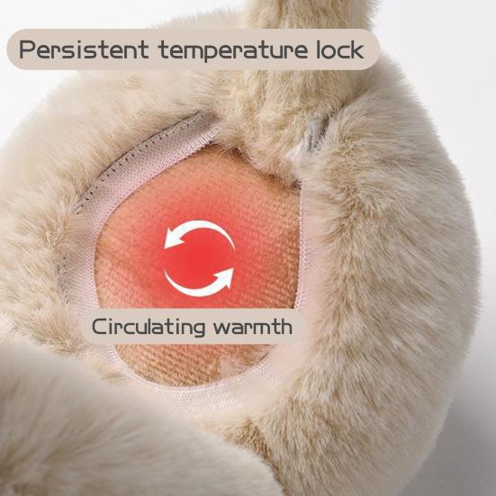 Женские зимние наушники, толстые плюшевые наушники для защиты ушей, ветрозащитные, складные, противоскользящие, для езды на работу, катания на лыжах, наушники с повязкой на голову