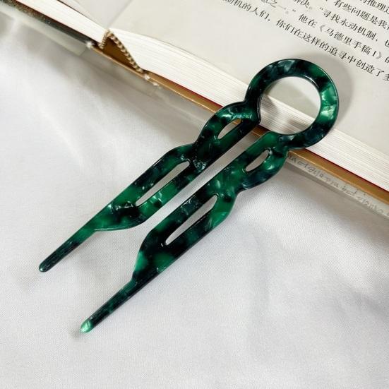 U-образная ацетатная заколка для волос, легкая, нескользящая, длинная, густая, шпилька для волос, французский пучок, аксессуары для волос для женщин и девочек