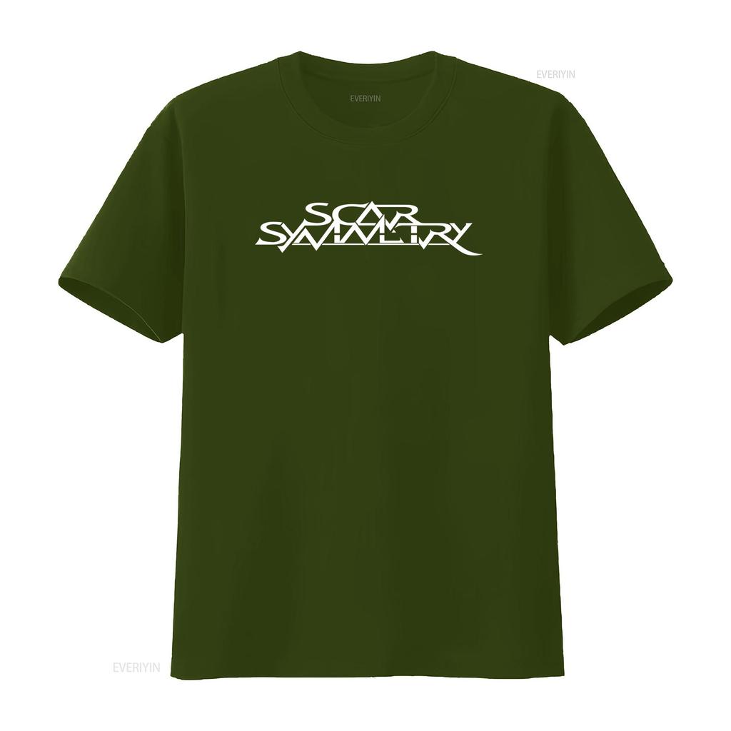 ФУТБОЛКА SCAR SYMMETRY Доступна во всех размерах S M L XL XXL Классические Черно-Белые Цвета винтажный Стирка Графический Мягкий