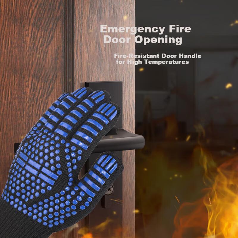 Beifute Heat-Resistant Gloves, 800-Degree Insulated Double-Sided High-Temperature Resistant Gloves, Fireproof Flame-Retardant Insulatio
