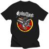 Judas Priest T-Shirt Cool Black Graphic Print Retro Vintage Band Tees for Men 80023