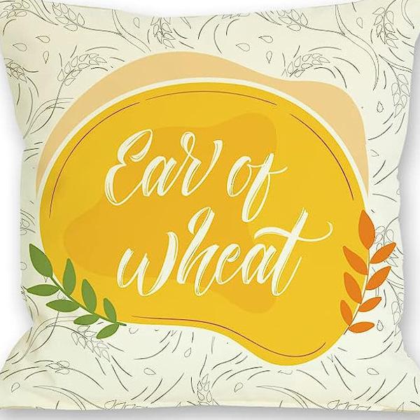 European and American Thanksgiving Decorative Pillow Cover Fashion Cartoon Autumn Harvest Pumpkin Letter Sunflower Print Pillow Pillow Cover