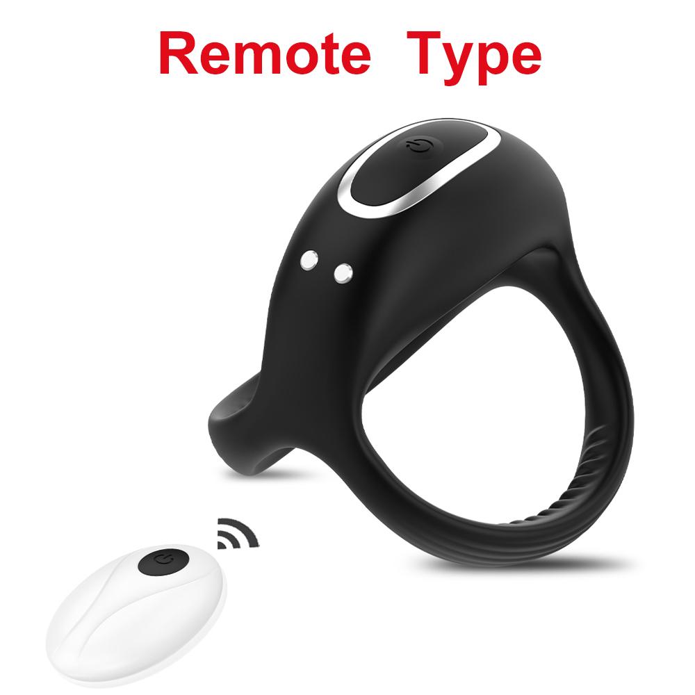 Вибрирующее кольцо на член для мужчин Силиконовые кольца на пенис Интенсивная вибрация Мужской вибратор Более длинная, твердая, сильная эрекция Игрушки для взрослых