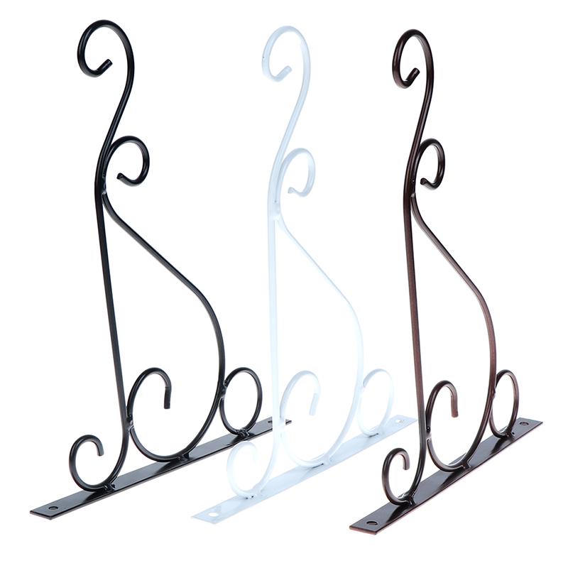 Железный цветочный горшок, крючок, растения, ландшафтный кронштейн, настенный балкон, домашний декор