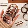 High-Elastic Leopard Print Retro Hair Band for Women - Autumn & Winter Leather Headband