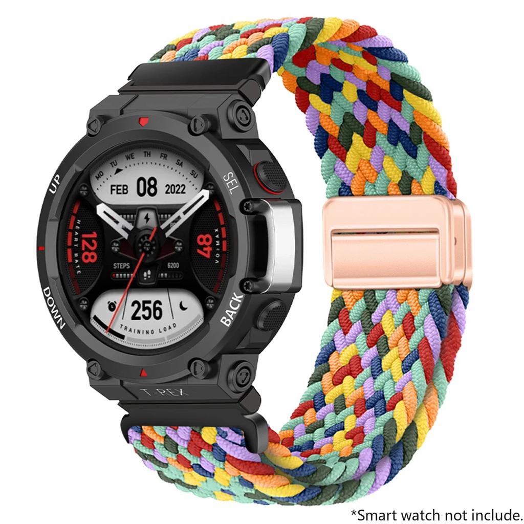 Новый плетеный ремешок-петля для Huami Amazfit T-Rex 2 3, ремешок для умных часов, нейлоновые эластичные ремешки для Huami Amazfit T-Rex T RexPro Correa