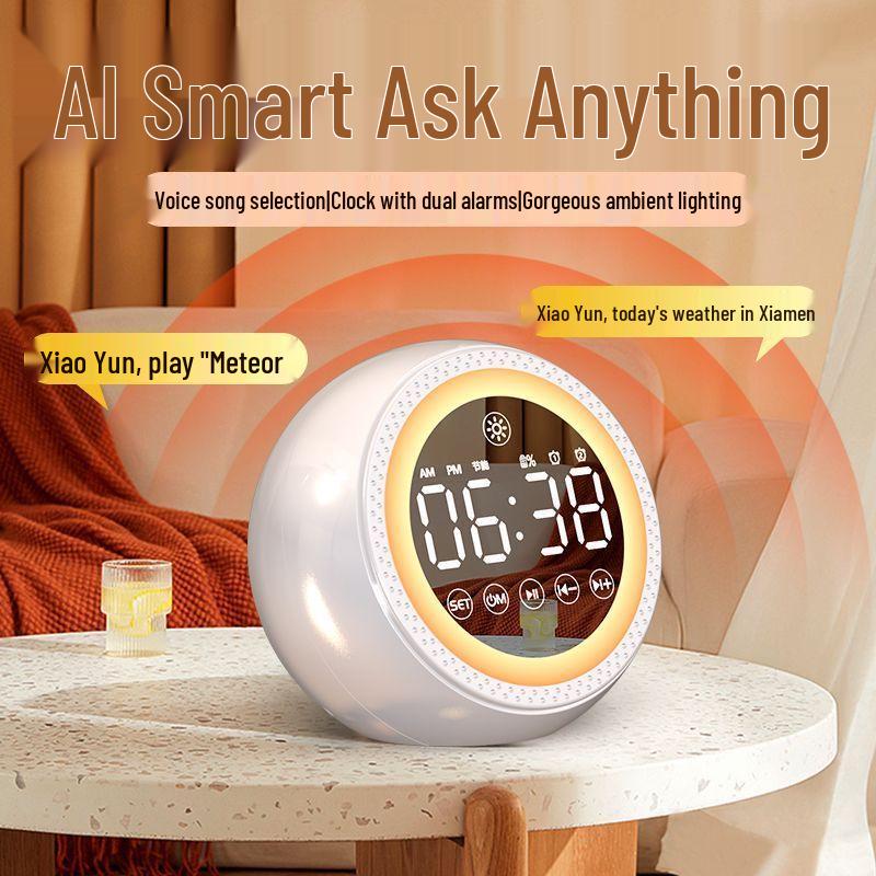 Умный Bluetooth-будильник Smart Voice T33 с многофункциональностью и сверхгромким динамиком для офиса и учебы