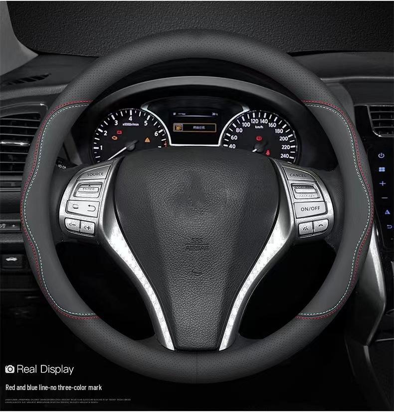 Универсальная оплетка на руль «Четыре сезона» - Классический, стильный и износостойкий аксессуар для интерьера автомобиля.