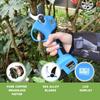 28mm Cordless Electric Pruning Shears Portable Branch Cutting Scissors Efficient Garden Bonsai Trimming Tool