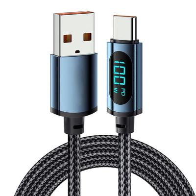 Кабель для быстрой зарядки и передачи данных из алюминиевого сплава, USB-линия с нейлоновой оплеткой для ноутбука, планшета, телефона, 20 Вт