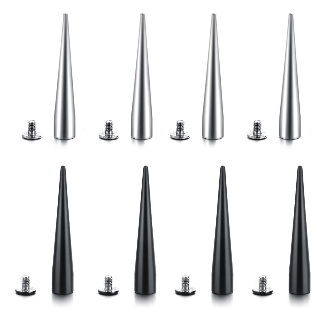 Big Spiked Choker Punk Faux Leather Collar For Women Men Cool Studded Chocker Goth Style Necklace Gothic Accessories