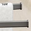 Heavy Duty Bathroom Organizer Swivel Towel Rack, 180 Degree Rotating Design, Wall Mounted Space Modern Hardware Aluminum Swing Holder, Anti-slip