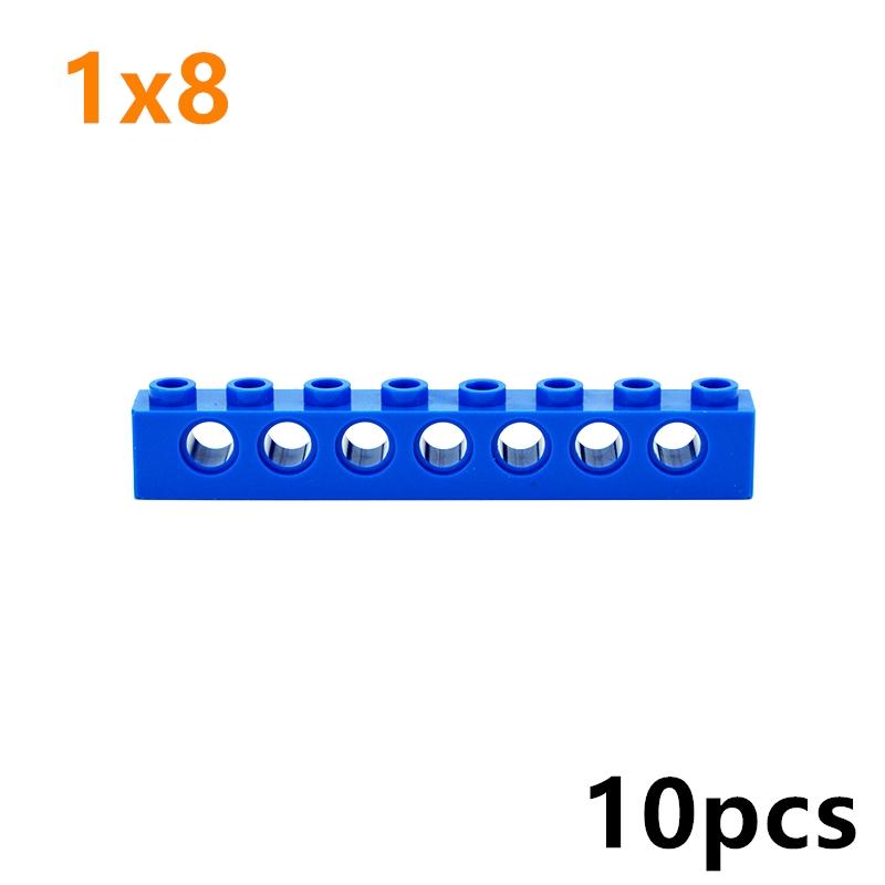 Технические строительные блоки с отверстием, объемные толстые кирпичи, комбинация с шипами, длинная балка, L-образные игрушки, высокотехнологичные детали 87087 3701 3703