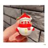 Ornaments Santa Claus Christmas Series Keychain 3D Doll Keychain Car Keys Ring New Year Keychain