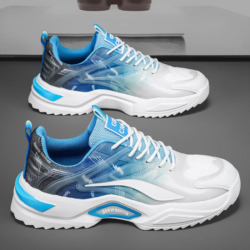 Spring Men's Shoes New Style Student Sports and Casual Teenager Mesh Daddy Versatile Trendy Shoes Breathable Shoes for Men