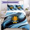 Uruguay Football Printed Bedding 3 Piece Set Cozy Breathable Bed Cover Set as Housewarming Holiday Gift