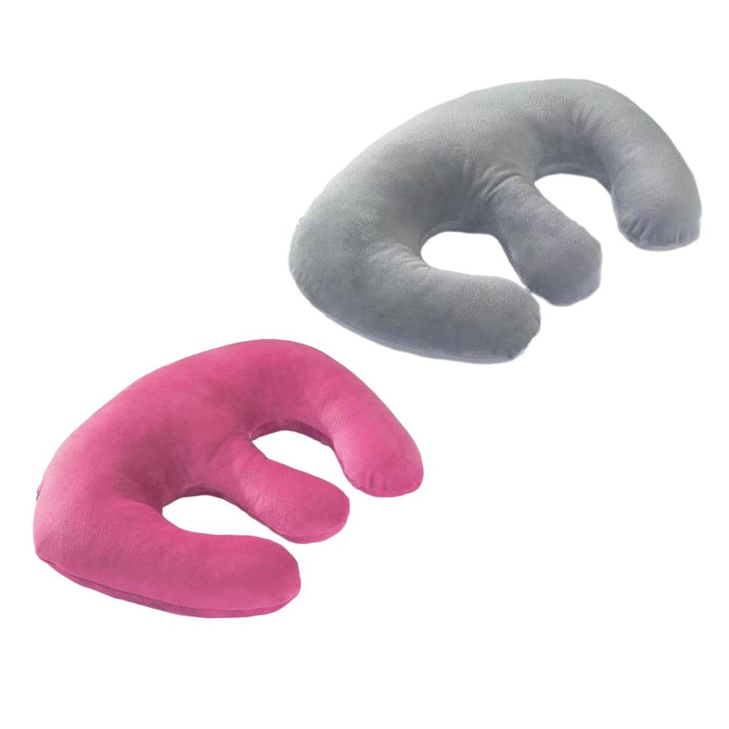 Breast Pillow Portable Chest Pad Beauty Salon Breast Support Pillow Massage Bolster Pillow Cushion Hollow Pillow for Travel SPA