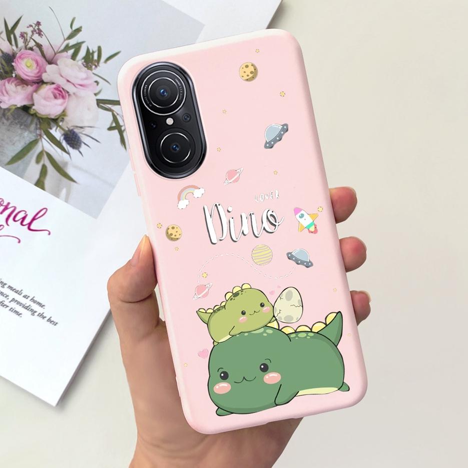 For Huawei Nova 9 SE Case Cute Dinosaur Cartoon Back Cover Soft Silicone Phone Case For Huawei Nova 9 Pro Nova9 SE Fundas Bumper