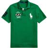 Polo Color Block Logo Letter Number Casual Short Sleeve Polo Shirt Men Polo Shirts Green 710790750-001