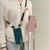Crossbody Necklace Strap Lanyard Case For Samsung Galaxy S24 S23 S22 Ultra Plus S21 S20 FE A15 A25 A35 A55 A53 A52 A54 A14 A24 A34 Silicone Cover