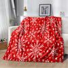 Snowflake Christmas Soft Film Plush Sofa Bed Throwing Cartoon  Blankets Modern Flannel Blanket Cover Gedruckt Bettdecke Geschenk