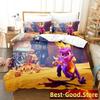 Новый комплект постельного белья Spyro Renited Trilogy Single Twin Full Queen King Size Bed Set Adult Kid Bedroom Duvetcover Sets Anime Gme