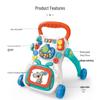 Интерактивные ходунки для малышей с музыкой, защитой от опрокидывания, для детей от 6 до 18 месяцев.