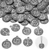 100Pcs Alloy Alloy Saint St Benedict of Nursia Patron Against Evil Medal Charm Necklaces