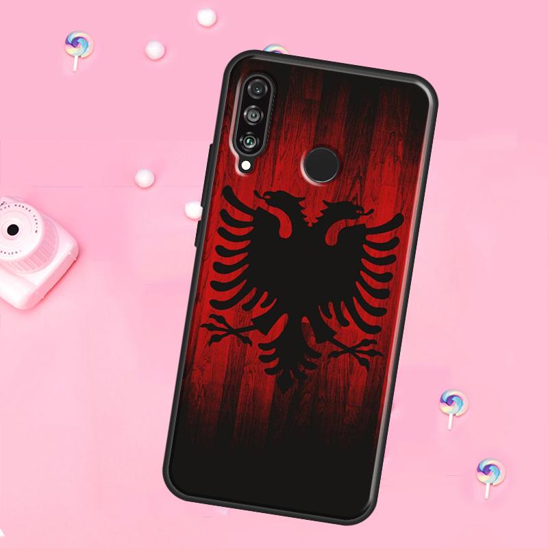 Флаг Албании Орел Для Huawei Nova 12i 7i 8i 11i 12s Y73 Y70 Y90 Y60 Y72 Y61 Y91 9 10 SE P30 Pro P40 Lite Чехол