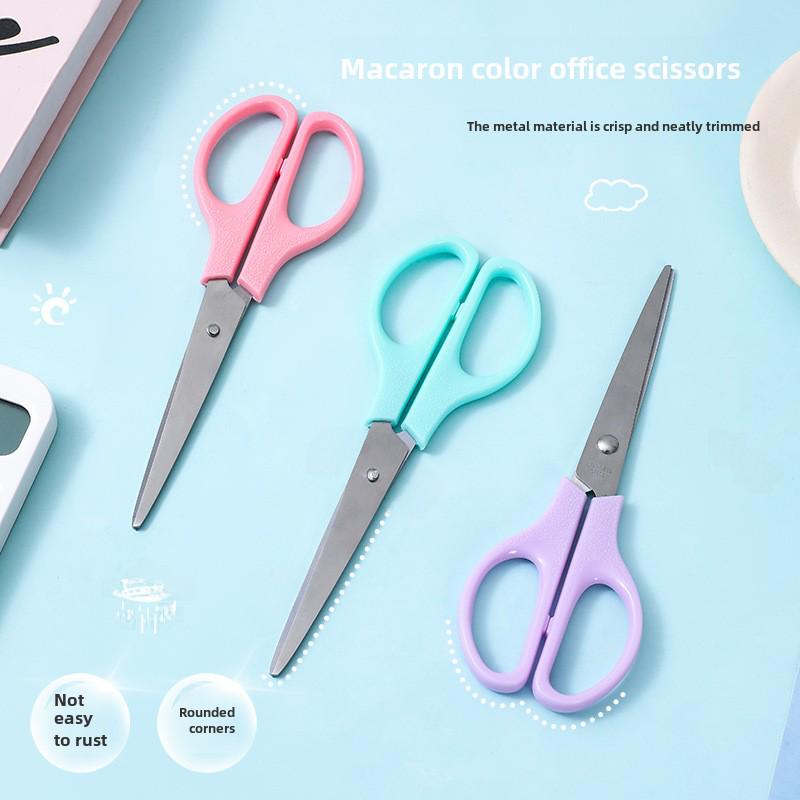 170mm Round Head Colored Office & Student Scissors for Art & Safety