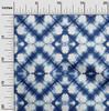 Cotton Poplin Indigo Blue Fabric Geometric Shibori Craft Projects Decor Fabric Printed By The Yard 42 Inch