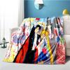 Cute Japanese Cartoon Plush S-Sailor Moons Blanket Light Four Seasons Family Light Sheet Sofa Cover Travel Warm Blanket