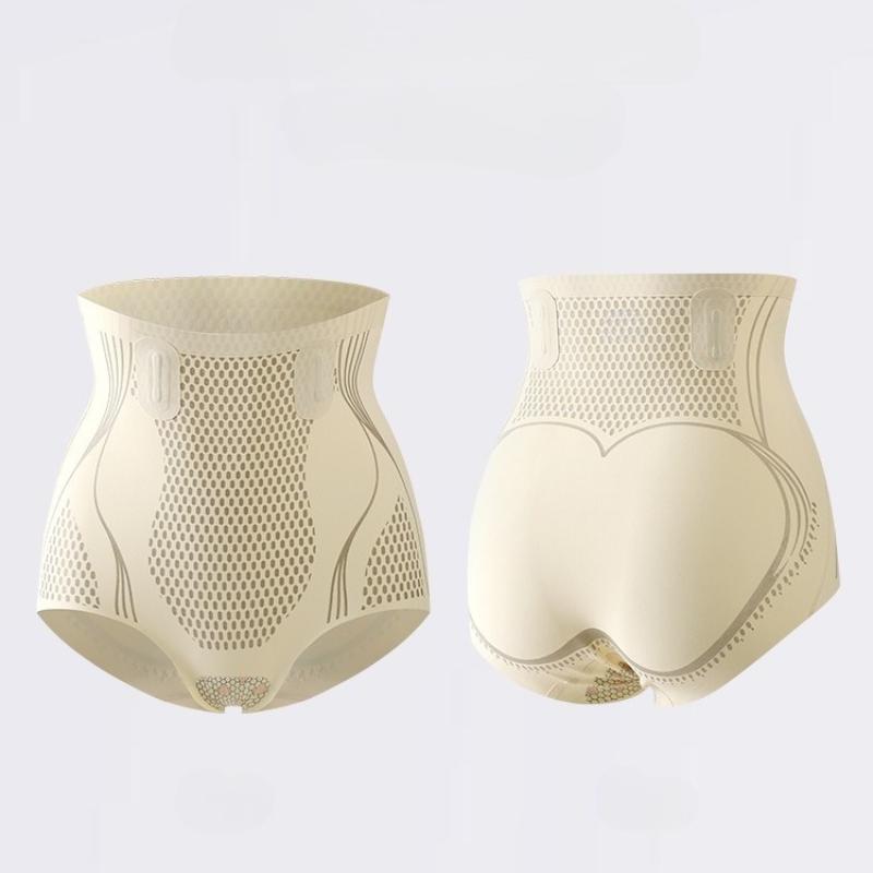 Женские трусики-корсет из ледяного шелка с высокой талией для подтяжки бедер, бесшовное корректирующее белье, пояс для живота, подтяжка ягодиц, утягивающие трусики для талии