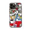 SM18 Snoopy Black Sofe Case for Samsung Note 20 Lite S24 Ultra S23 A03 A05 A06 A11 A71 A15 A16 A13 A24 A25 A33 A52 A53 A50 M55 M35 Plus